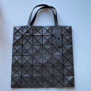 SOLD Issey Miyake Pleats Please Silver Metallic Tote
